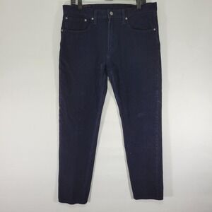 Levi's 502 Men's Corduroy Jeans Navy Blue Cotton Blend Size 34x34